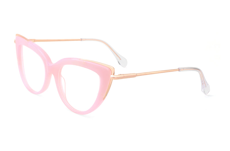 April | Cat Eye Acetate & Metal Glasses