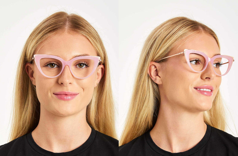 April | Cat Eye Acetate & Metal Glasses