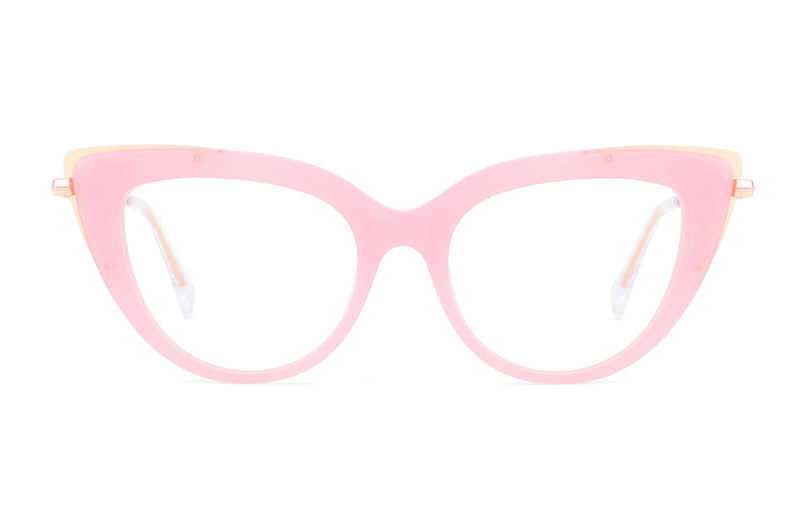 April | Cat Eye Acetate & Metal Glasses