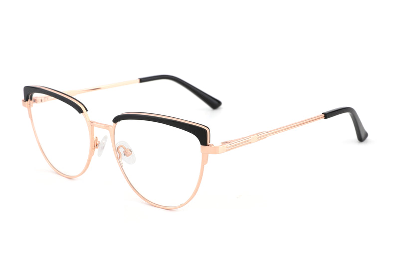 Claire | Cat Eye Metal Premium Glasses
