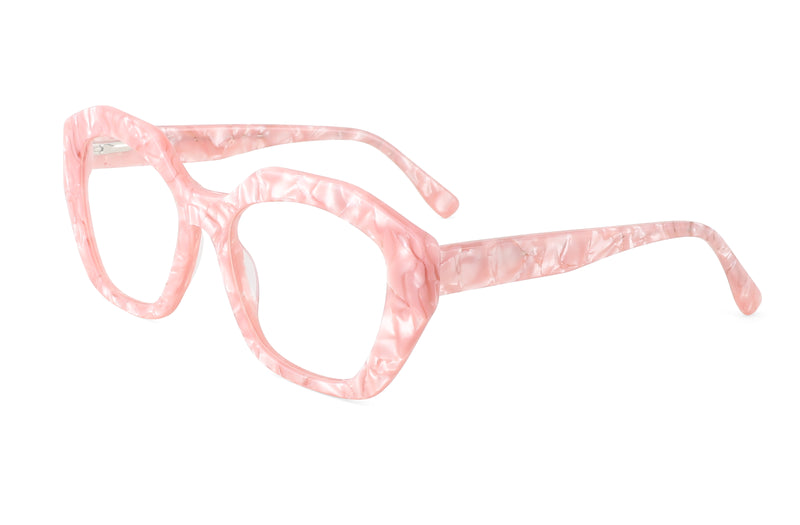 Imagine | Square Rose Gold Marble Premium Glasses