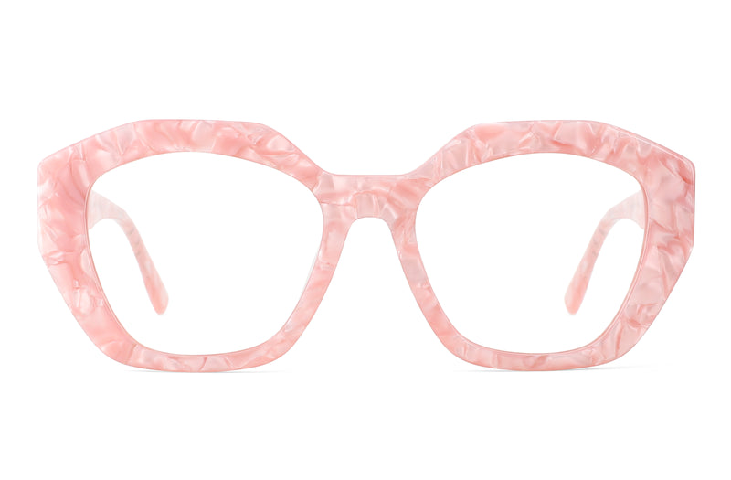 Imagine | Square Rose Gold Marble Glasses