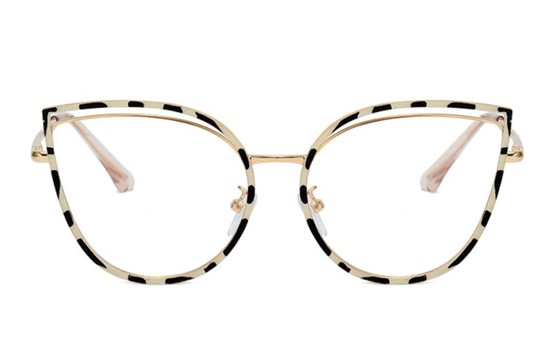 Chloe | Cat Eye Metal Glasses