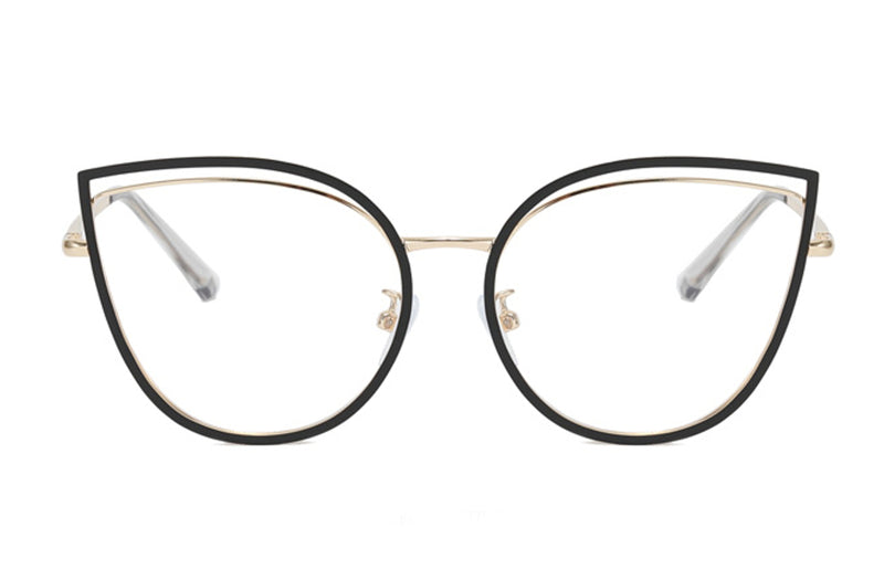 Chloe | Cat Eye Metal Glasses